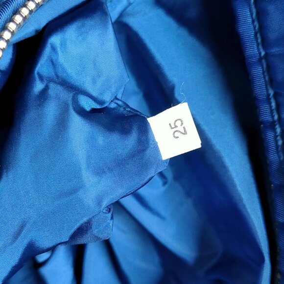 Prada Hand Bag Navy Blue Nylon 643-081325 - Picture 12 of 14